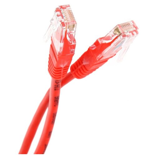 Патчкорд литой Telecom UTP 5е, RJ45, 1 метр, красный (NA102-R-1M) литой патчкорд telecom utp категория 5е 2 0м красный na102 r 2m 16170751