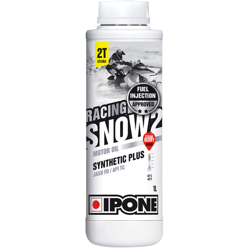 Моторное масло IPONE SNOW RACING 2T (аромат клубники), 1 л.