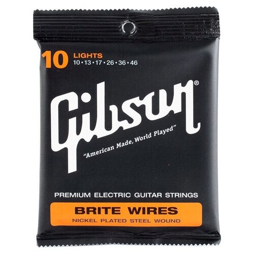 Струны для электро гитары, GIBSON SEG-700L BRITE WIRES, 10-46