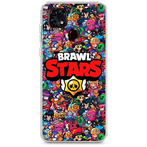 фото Силиконовый чехол "все герои brawl stars" на zte zte blade 20 smart / зте блейд 20 смарт case place