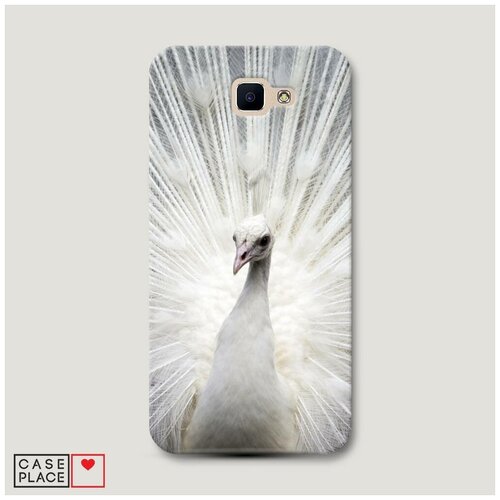 фото Чехол пластиковый samsung galaxy j5 prime 2016 павлин альбинос case place