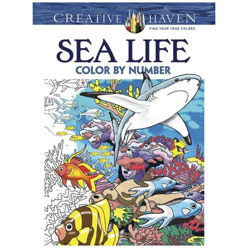 Toufexis George. Sea Life. Color by Number. Creative Haven chenistory painting by numbers tree with frame diy kits on canvas acrylic paint for adults coloring by numbers decoration art