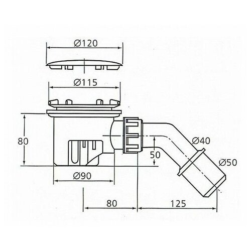 Сифон для душевого поддона Ideal Standard Tempoplex (K7817AA)