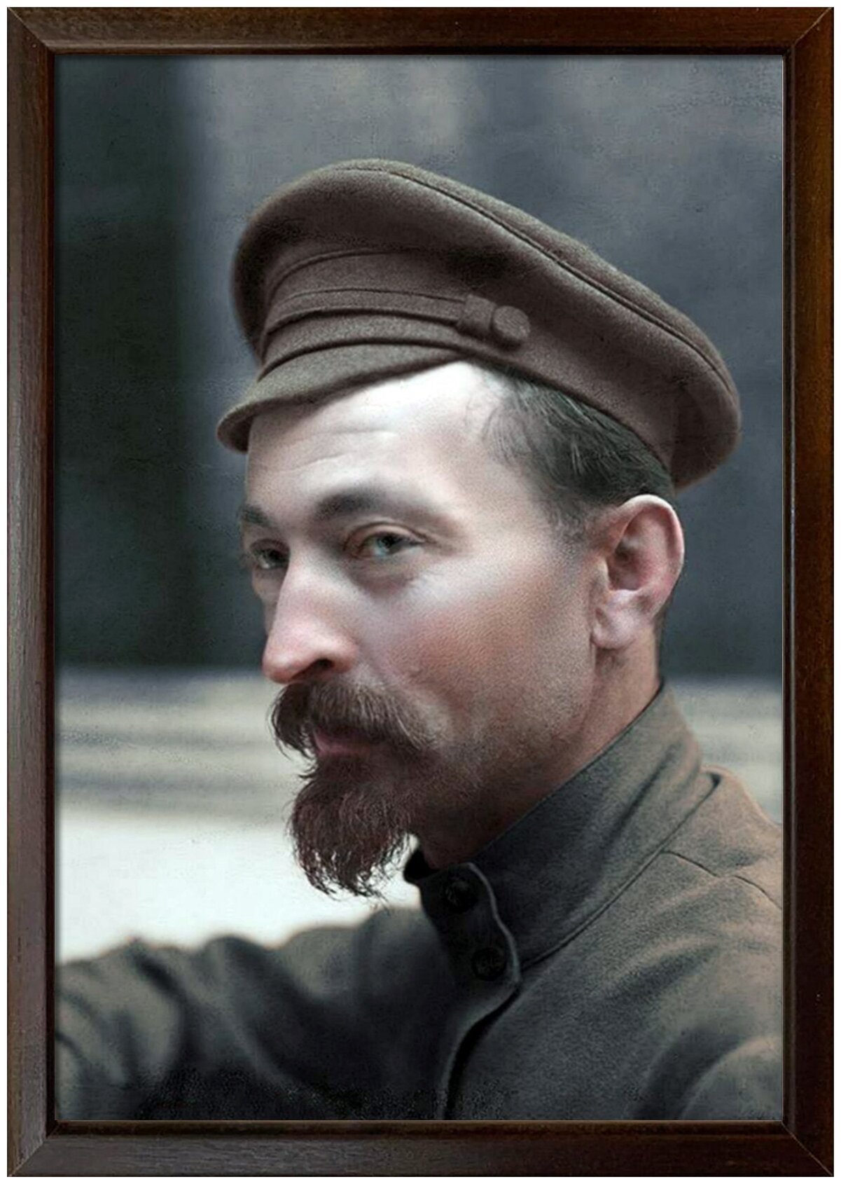 Портрет Дзержинского Ф. Э, формат А-4 (21x30 см.), деревянная рамка