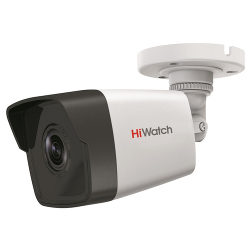 фото Уличная цилиндрическая ip камера видеонаблюдения hiwatch ds-i450m(2.8mm) 4мп с exir подсветкой до 30м, с микрофоном и слотом для microsd/sdhc/sdxc