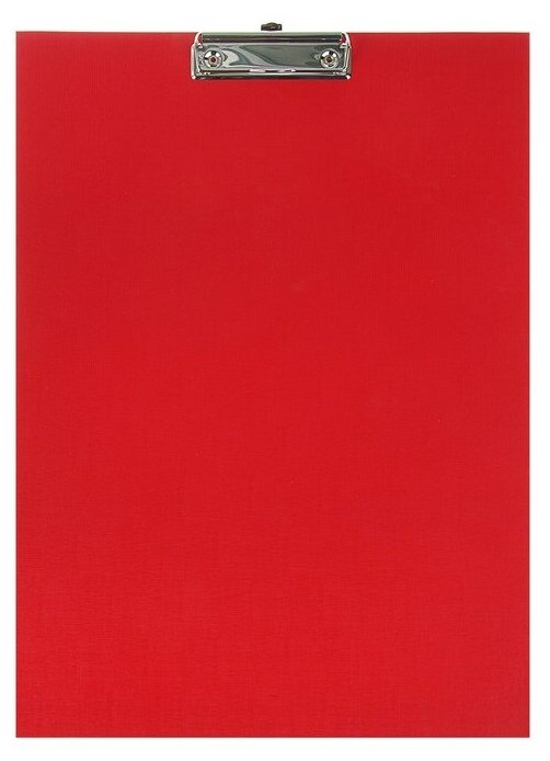 Планшет с зажимом А3 420 x 300 мм бумвинил цвет красный (клипборд)