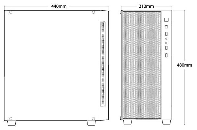 Корпус eATX Deepcool черный, без БП, боковое окно из закаленного стекла, USB 3.0, 2*USB 2.0, audio - фото №7