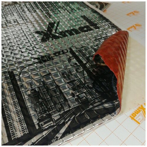 Виброизоляция X.mat RED2 ( вибра , 15 листов в упаковке) Шумоизоляция Xmat, Хмат для автомобиля толщина 2 мм