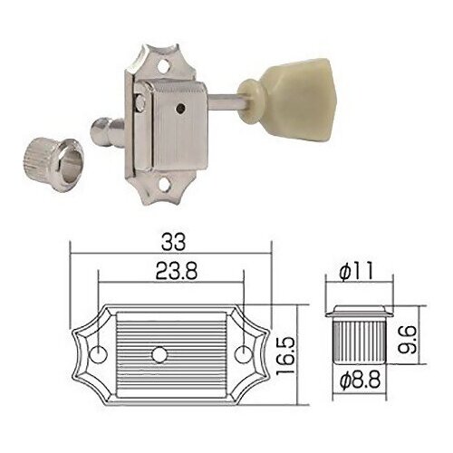 Колки гитарные Gotoh SD90-SL-N колки для гитары gotoh sd90 mgt sl gg l3 r3