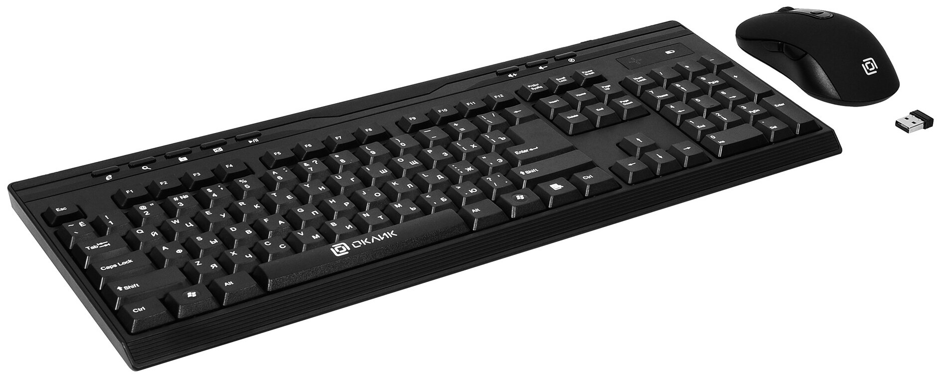 Комплект клавиатура + мышь OKLICK 280 M, black
