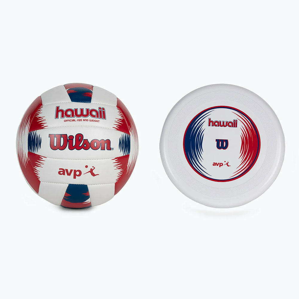 Набор мяч волейбольный и фрисби Wilson Hawaii Avp Wth80219kit, размер 5