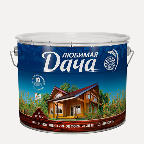 Изображение товара Защитно-декоративное покрытие любимая дача для дерева, алкидное, груша 9л