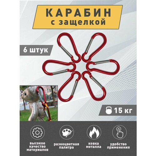 Карабины 4ride красный