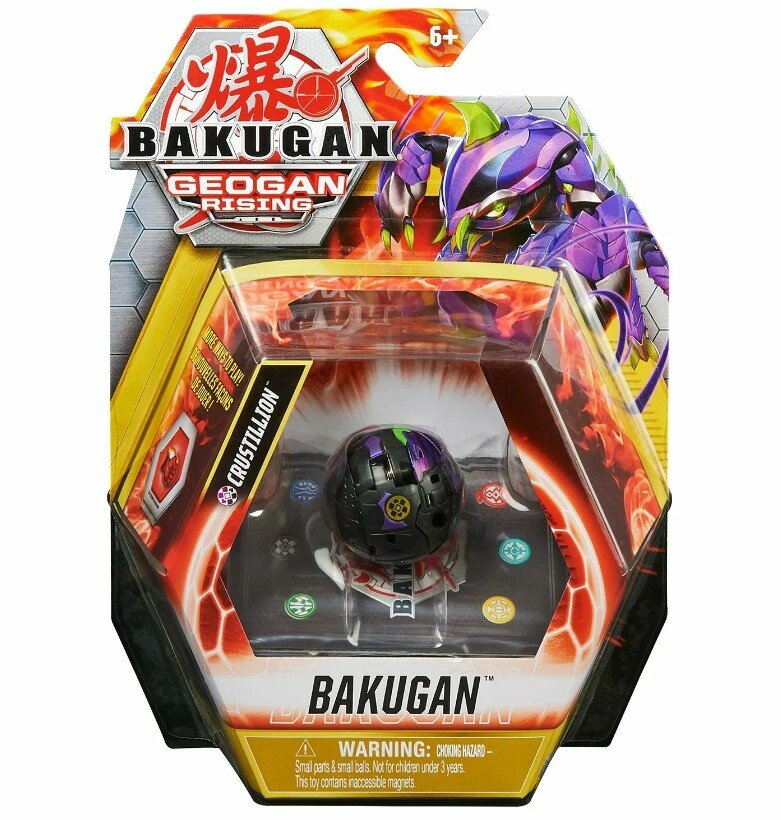 Фигурка-трансформер Bakugan S3 Crustillion 6061459/20132747, чёерный-фиолетовый