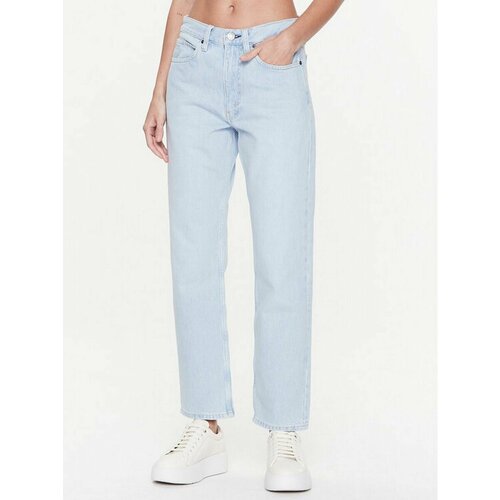 Джинсы CALVIN KLEIN, размер 32/32 [JEANS], голубой джинсы широкие calvin klein размер 32 голубой