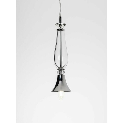 GRAZIA Подвесной светильник одиночный Notte Giorno Прозрачный+хром