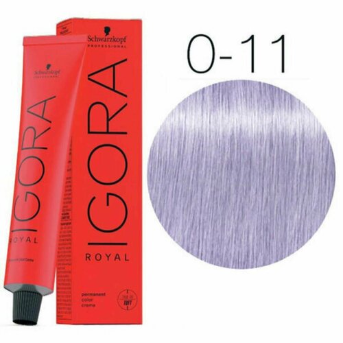 Schwarzkopf Igora Royal - Микстонс 0-11 Антижелтый микстон Стойкая крем-краска для волос 60 мл