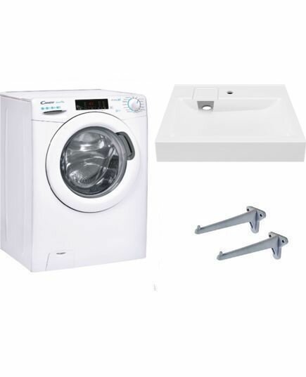 Candy smart pro CSO34 106T1/2-07 (с паром) и раковина над стиральной машиной Сиена / Siena 50