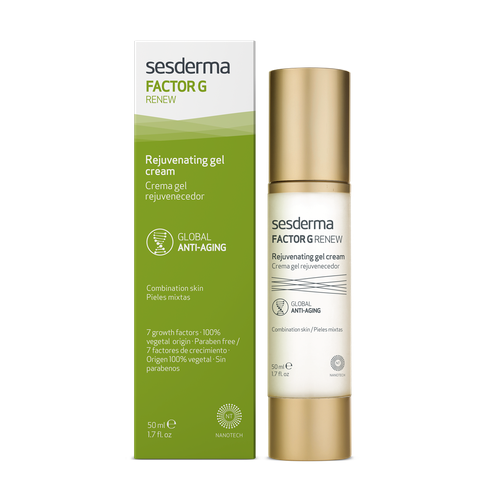 SesDerma Factor G Renew Rejuvenating Gel Cream регенерирующий гель-крем для лица против морщин, 50 мл sesderma factor g renew rejuvenating gel cream регенерирующий гель крем для лица против морщин 50 мл