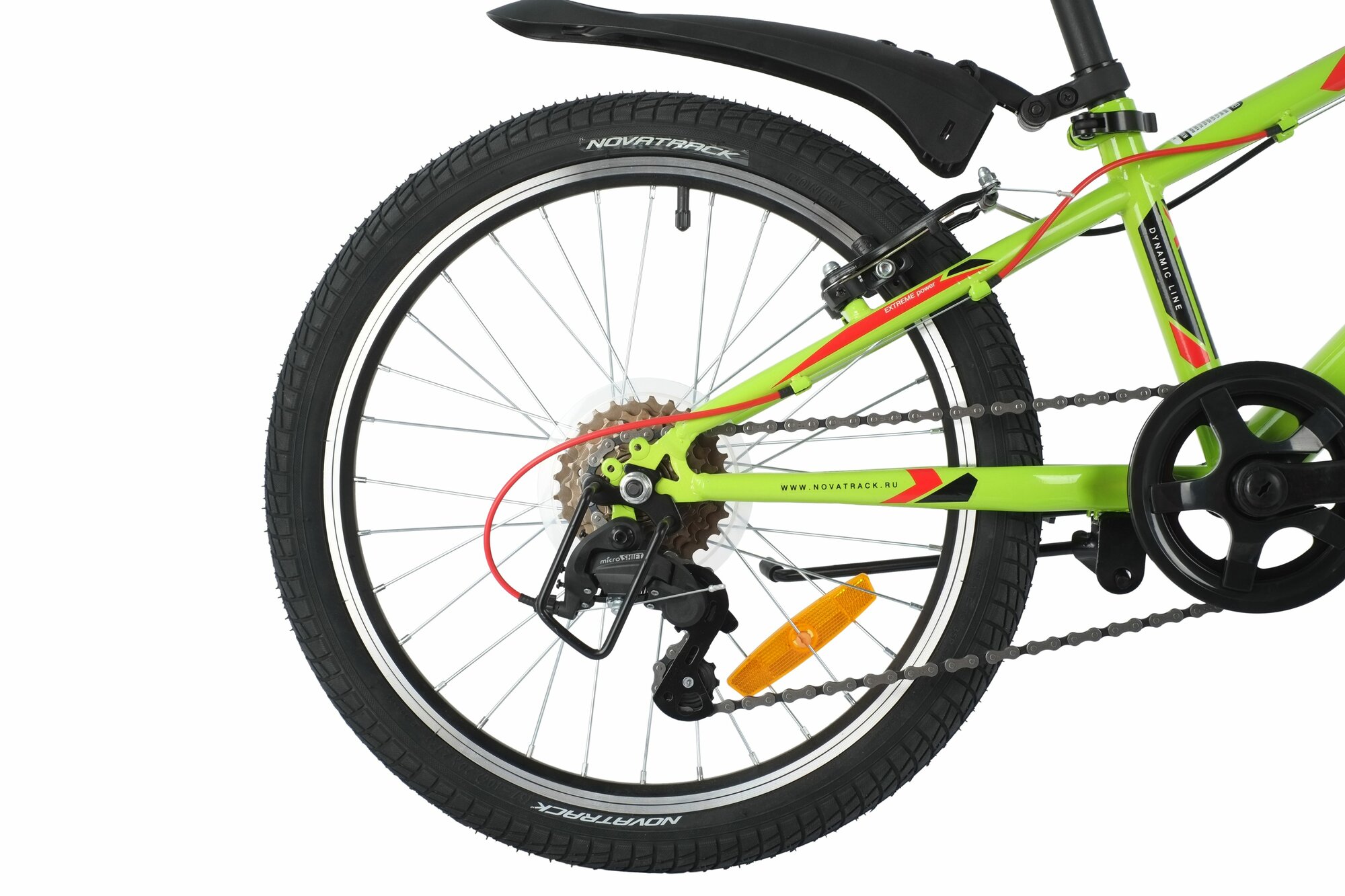 Велосипед Novatrack Extreme городской (подростк.) кол.:20" зеленый (20SH6V.EXTREME.GN21) - фото №10