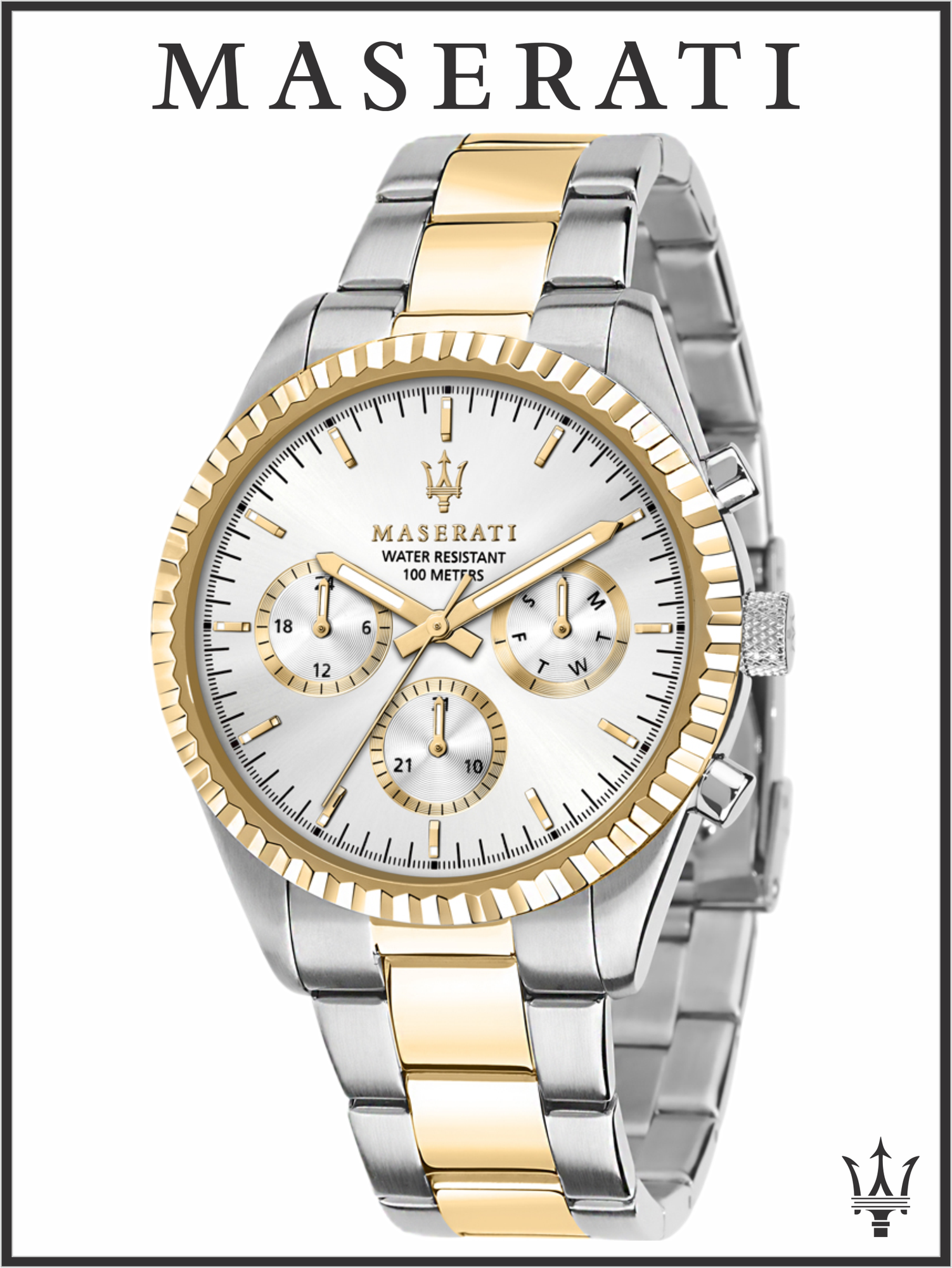 Наручные часы Maserati Traguardo R8853100021, серебряный, золотой