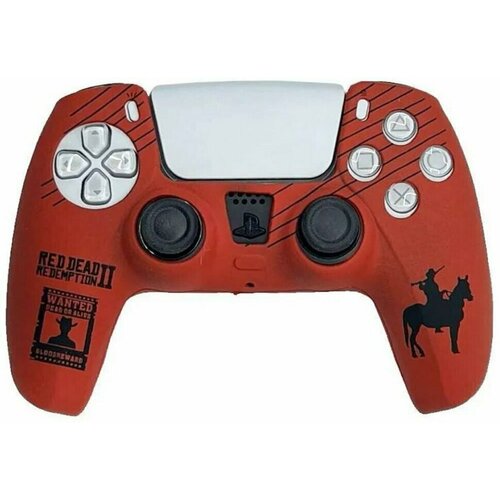 Силиконовый чехол для DualSense (PS5) Red Dead Redemption 2 1 pair anti slip l2 r2 trigger extender lengthened extended buttons kit for ps5 gamepad controller analog extenders for better