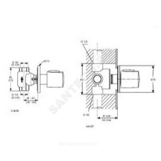 Переключатель многоходовой внешний Ideal Standart Ceratherm A4657AA Леруа Мерлен - фото №12