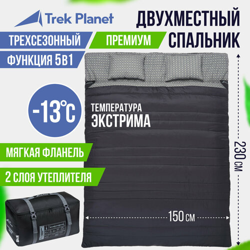 Двойной спальник Trek Planet Jersey Double для осенне-весеннего периода