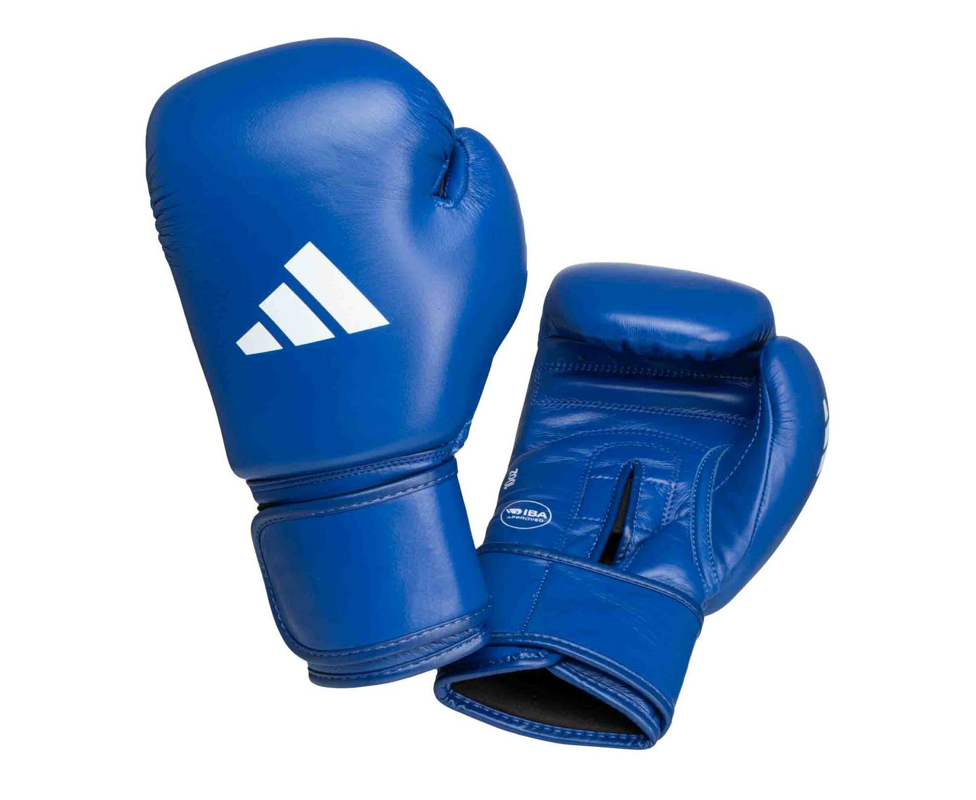 Перчатки боксерские IBA синие (вес 12 унций)