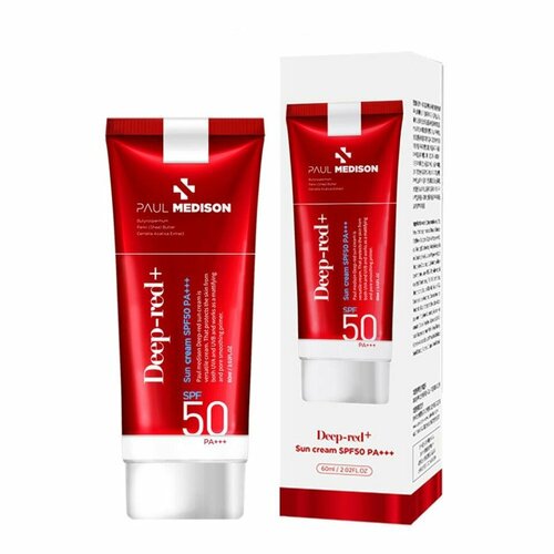PAUL MEDISON Deep-red Sunscreen SPF50 PA Солнцезащитный крем 60мл 1774₽