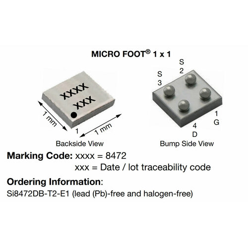 si7655dn p channel mosfet 20v 31a Микросхема SI8472DB N-Channel MOSFET 20V 3.3A MICRO-FOOT