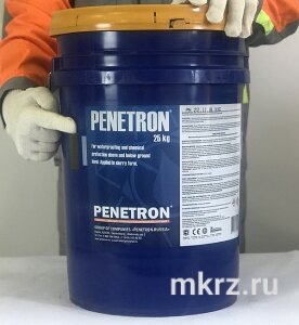 Проникающая сухая гидроизоляция "Пенетрон" Ведро 25 кг 1.5 - 1.8 кг/м