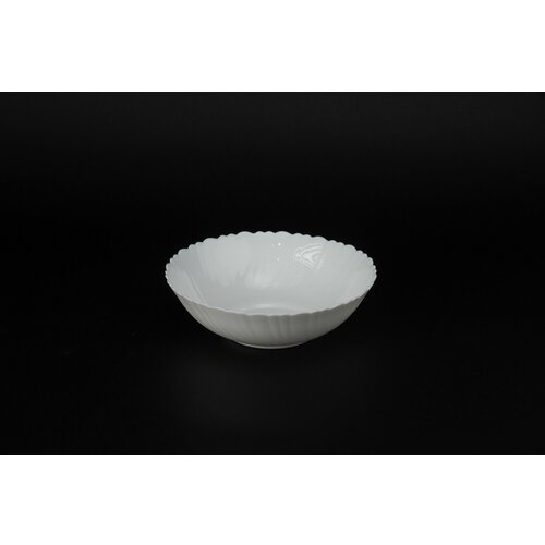 Салатник 1000 мл стеклокерамический белый.