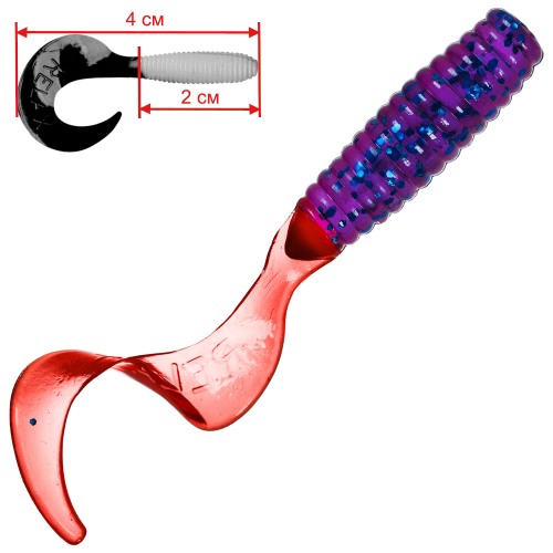Силиконовая приманка Relax Twister 1 #TS546 4см. 25шт.