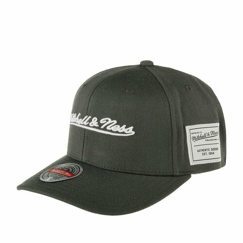 фото Бейсболка mitchell & ness базовая коллекция для мужчин и женщин, размер 0, серый
