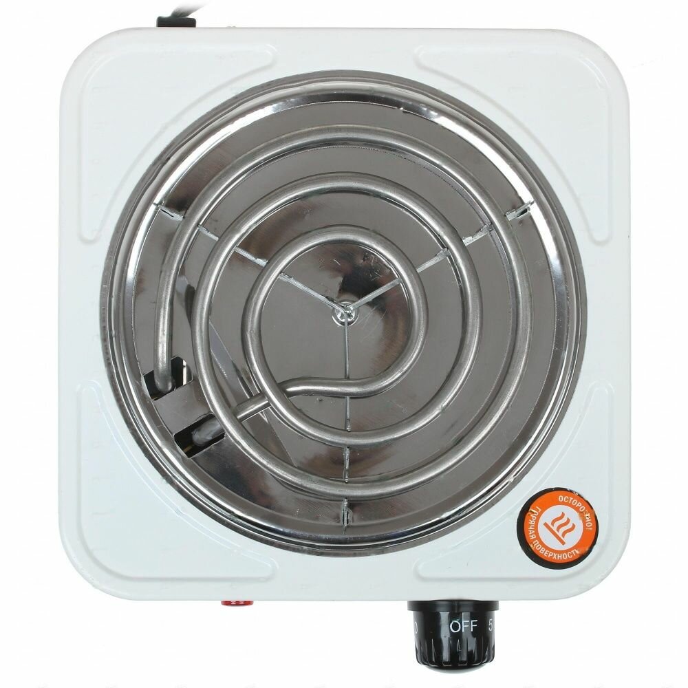 Электрическая плитка Centek CT-1508, эмалированная, 1 конфорка, 1000 Вт