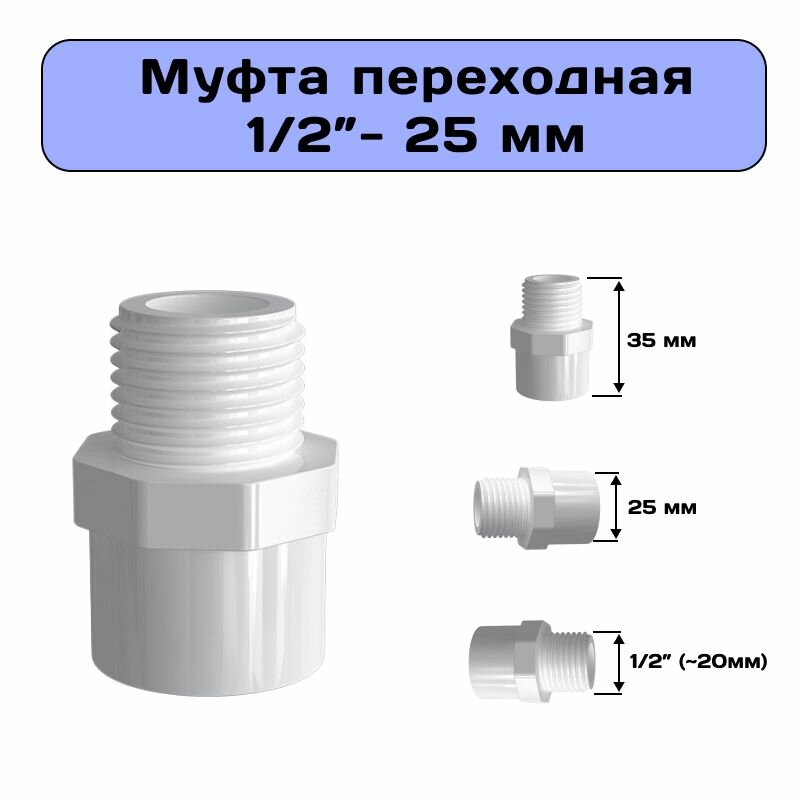 Муфта переходная 1/2