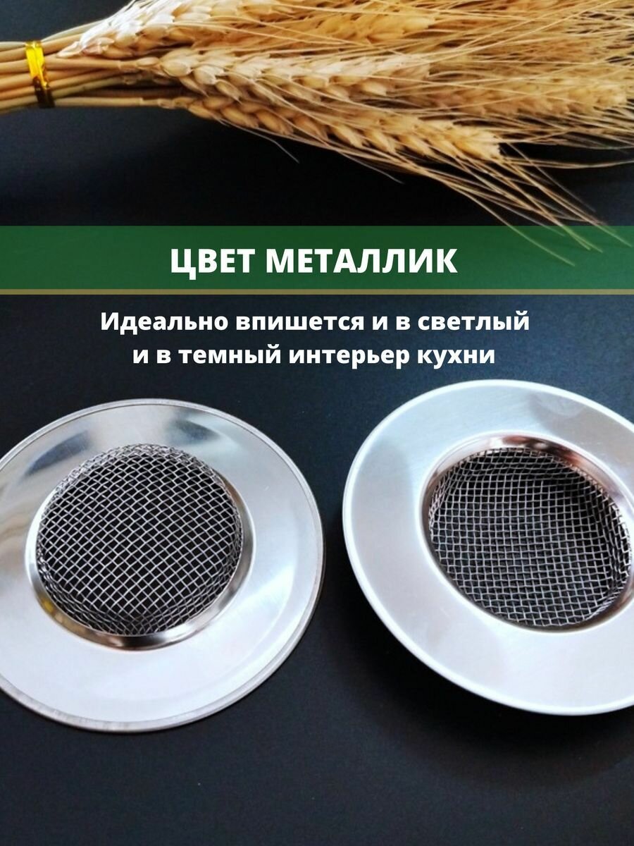 Сетка фильтр для ванны и раковины 1 шт 7,5 см — фото 1