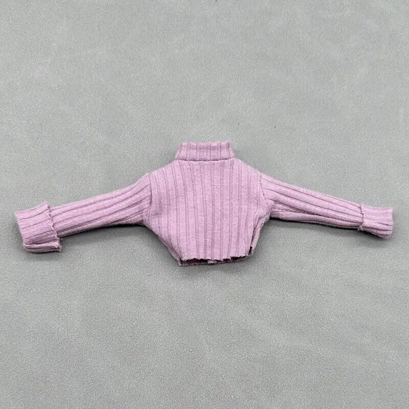 Сиреневый свитер с воротником-хомутом для кукол Blythe, Sweater-06