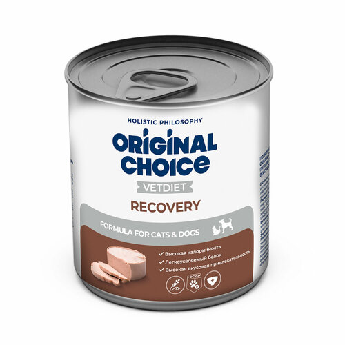 ORIGINAL CHOICE VETDIET Recovery 525 г диетическое полнорационное питание для собак и кошек восстановительная диета