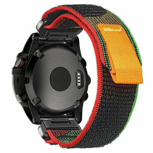 Нейлоновый ремешок Quickfit 22 Unity tail loop HEMSUT на липучке для часов Garmin (145-220 мм)