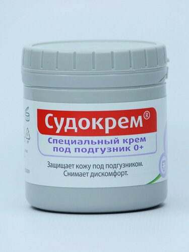 Изображение товара Судокрем защитный и успокаивающий под подгузник от опрелостей и покраснений для новорожденных 125г 1 шт