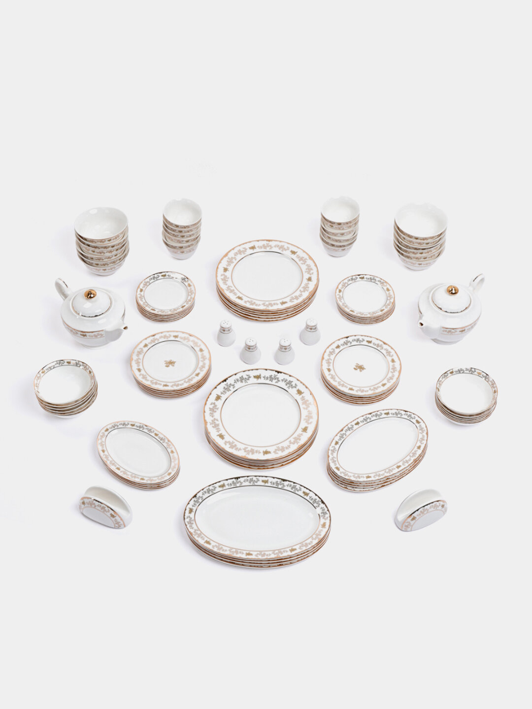 Столовый сервиз на 12 персон PEARL SNS-1 ATHENA + Подарок 6 персоный набор столовых приборов