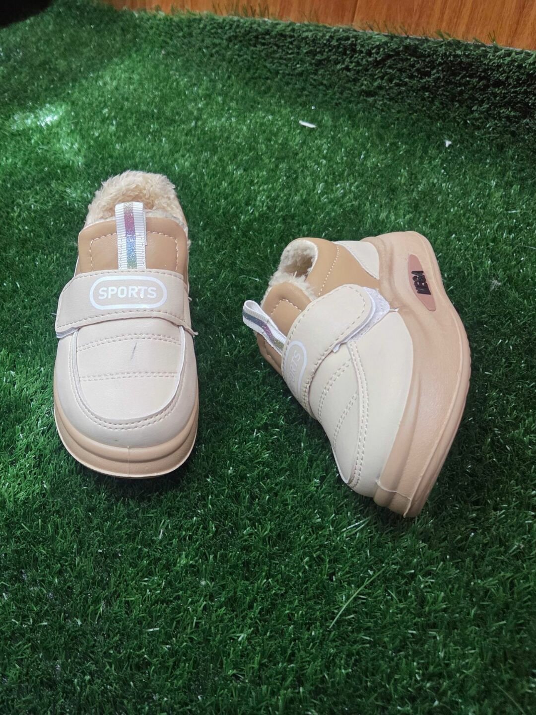 Сноубутсы  21/22/23/24/25, размер 21/22/23/24/25, бежевые