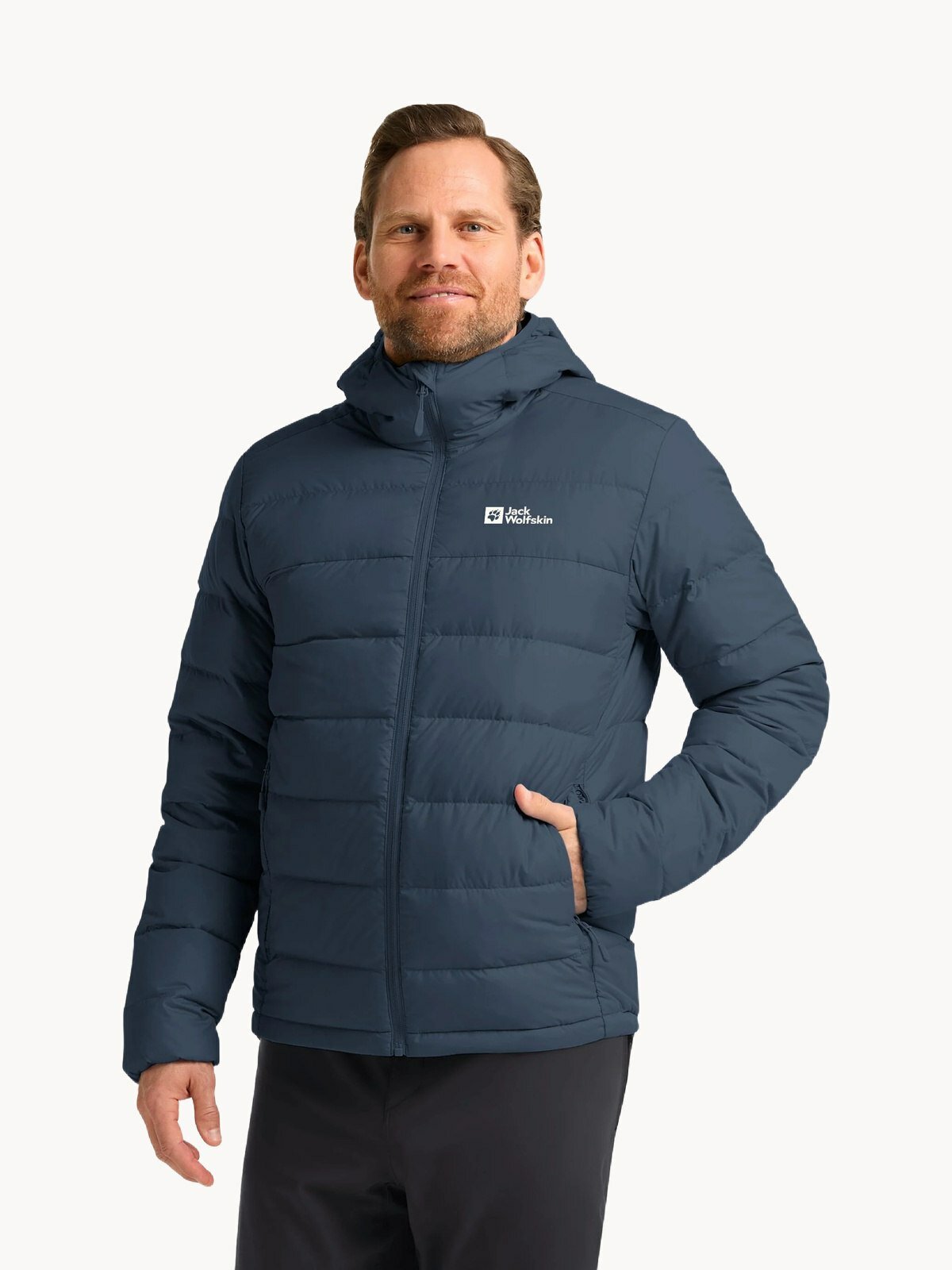 Пуховик Jack Wolfskin Ather Down, размер S, синий