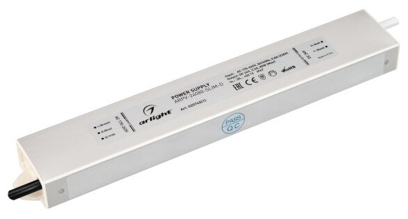 Блок питания ARPV-24080-SLIM-D (24V, 3.3A, 80W) (Arlight, IP67 Металл, 3 года)