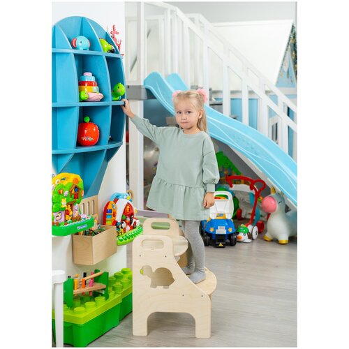 Табурет детский табурет стремянка ступенька детская для ванной кухни комнаты фанера до 100 кг 2690₽