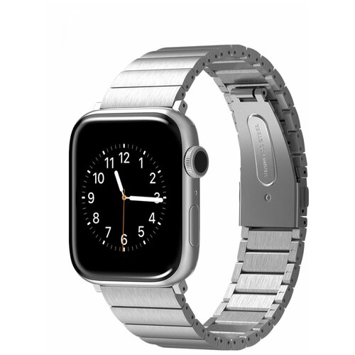 Ремешок для Apple Watch 45mm,44mm,42mm Viva Madrid Lavier Silver,сменный браслет для эпл вотч,гипоаллергенный ремешок