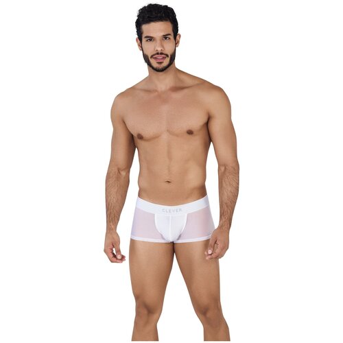 Мужские трусы боксеры белые Clever LUXURY BOXER 061701 M (46)