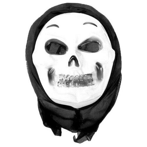 маска череп собаки цвет чёрный страна карнавалия материал пвх Страна Карнавалия Маска «Крик», череп